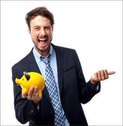 Man with Piggy Bank - Financial Planning